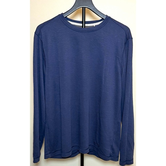 Orvis Other - Orvis Classic Collection Men's Blue Rayon/Poly Knit Logo Crew Neck Pullover L